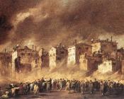 弗朗西斯科 格拉蒂 : Fire in the Oil Depot at San Marcuola